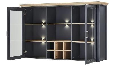 Buffet-Aufsatz inkl.LED-Beleucht. Jasmin 1LG9GH23