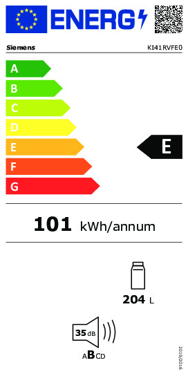 Energielabel Einbau-Kühlschrank KI41RVFE0 