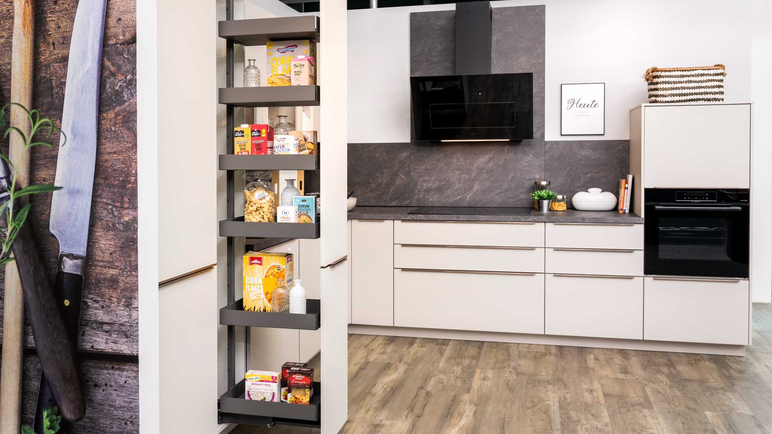 Zeitlose L-Küche "Easytouch" von Nobilia