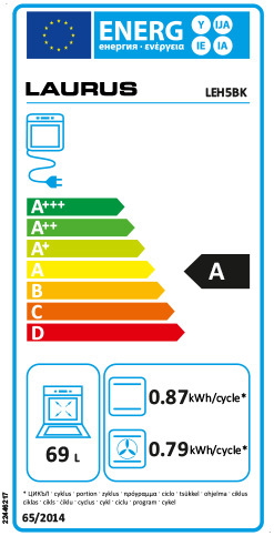 Energielabel Backofen LEH5BK