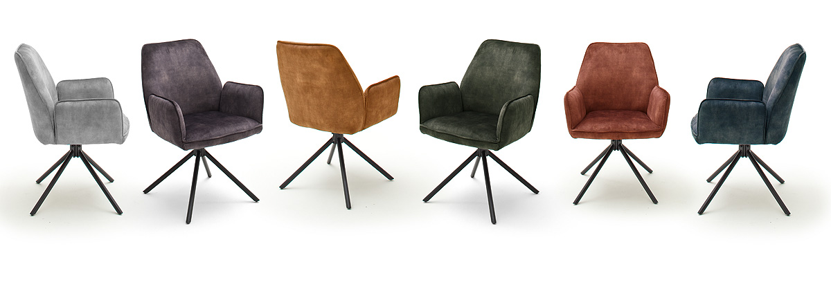 4 Fuß Stuhl mit Armlehnen 2er-Set Ottawa 1002984