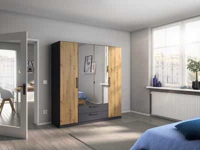Drehtürenschrank, 4-türig, 2 SBK Style-Up AC399.2205          Blue-Z