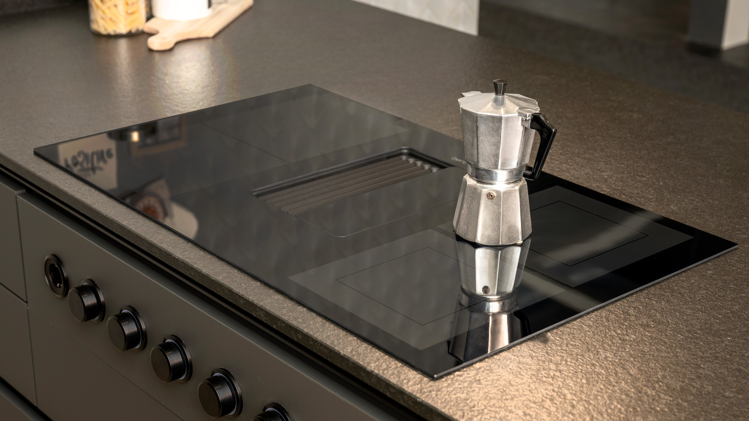 Moderne, stilvolle Inselküche Modell "Fino" von Wert Küche