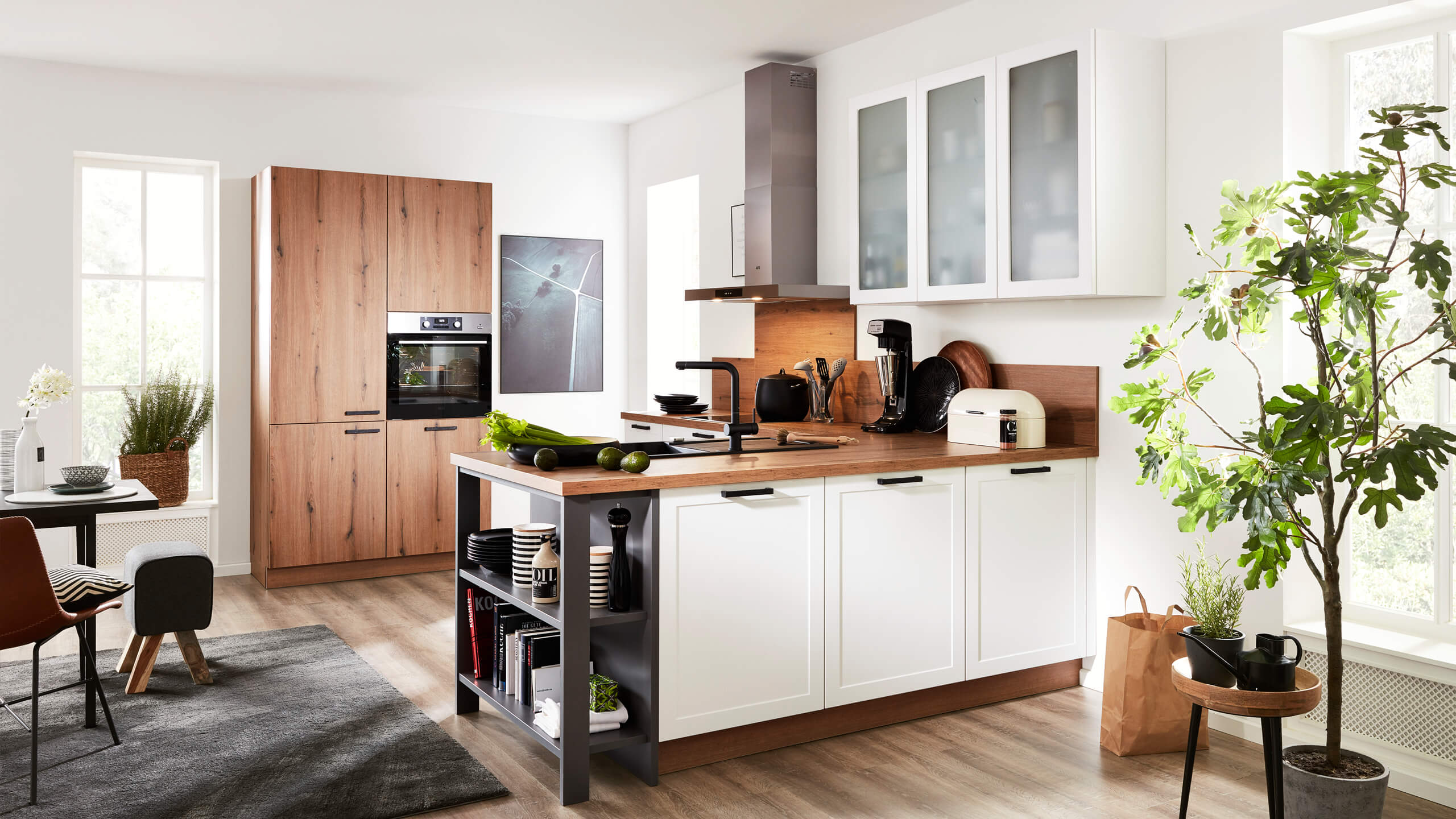 Moderne Landhausküche "Serie 3029" in L-Form von Interliving