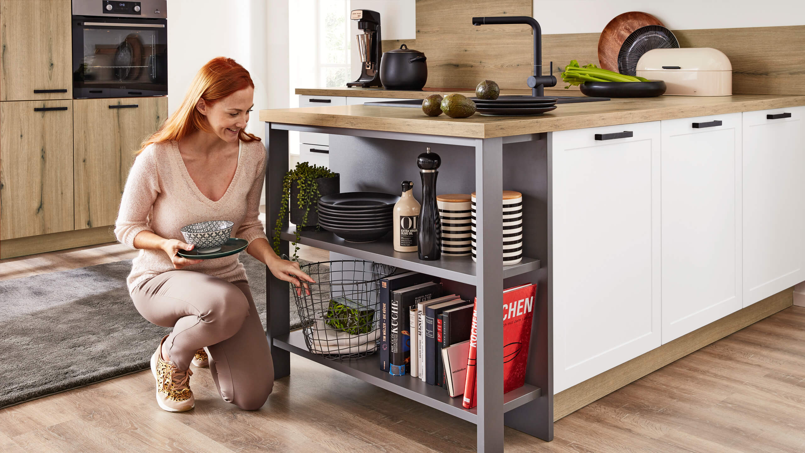 Moderne Landhausküche "Serie 3029" in L-Form von Interliving