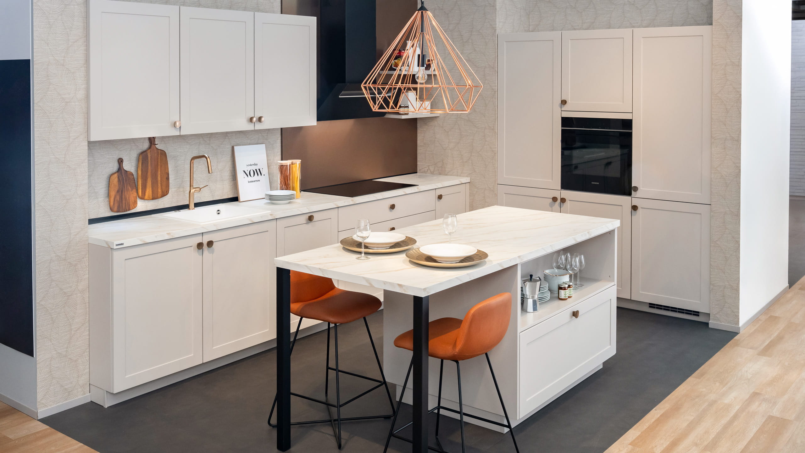 Moderne Landhausküche "Nordic" von Nobilia 