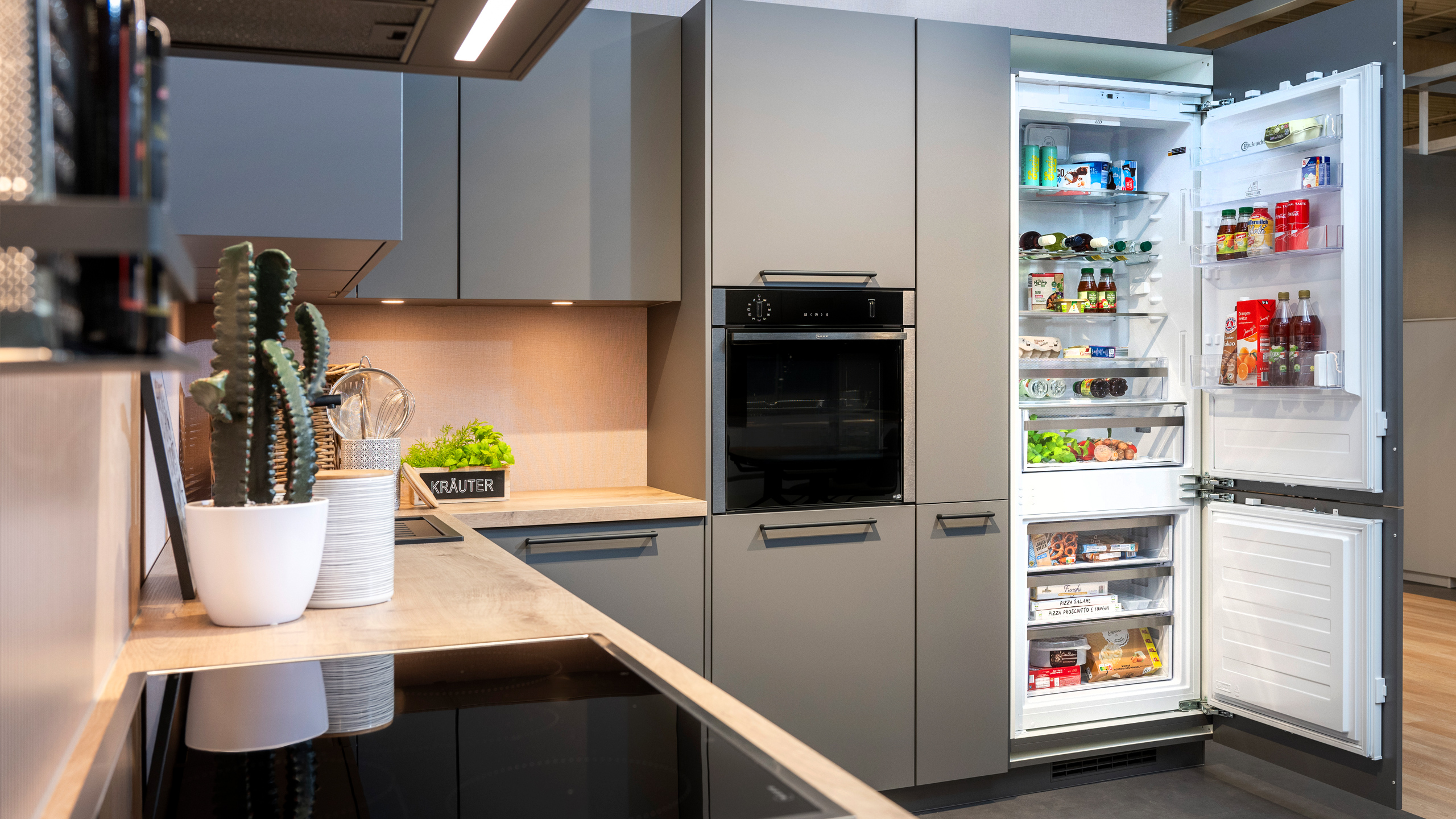 Moderne Trendküche "Senso" in L-Form von Nobilia