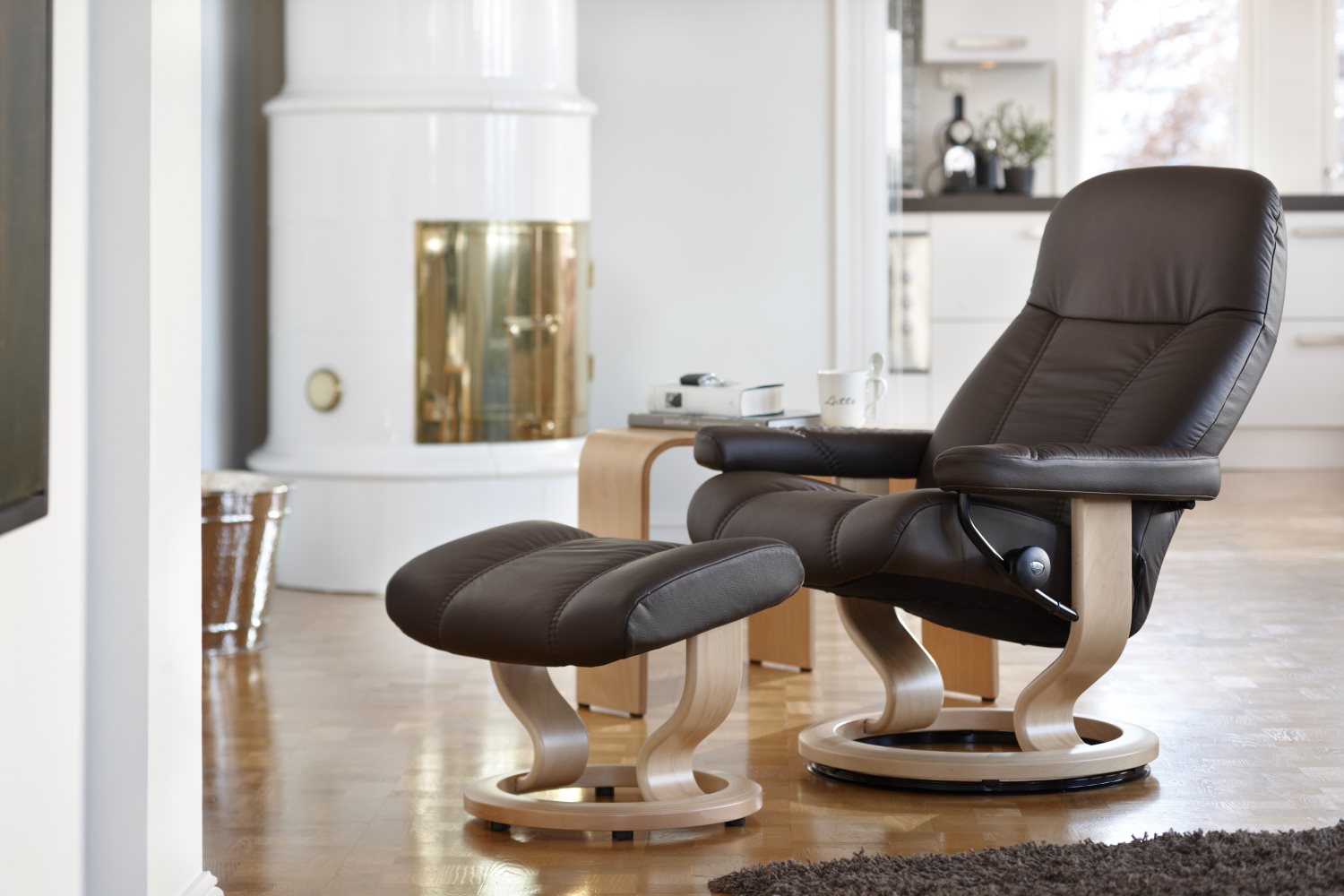 Classic Sessel (M) + Hocker Stressless Consul 1005015