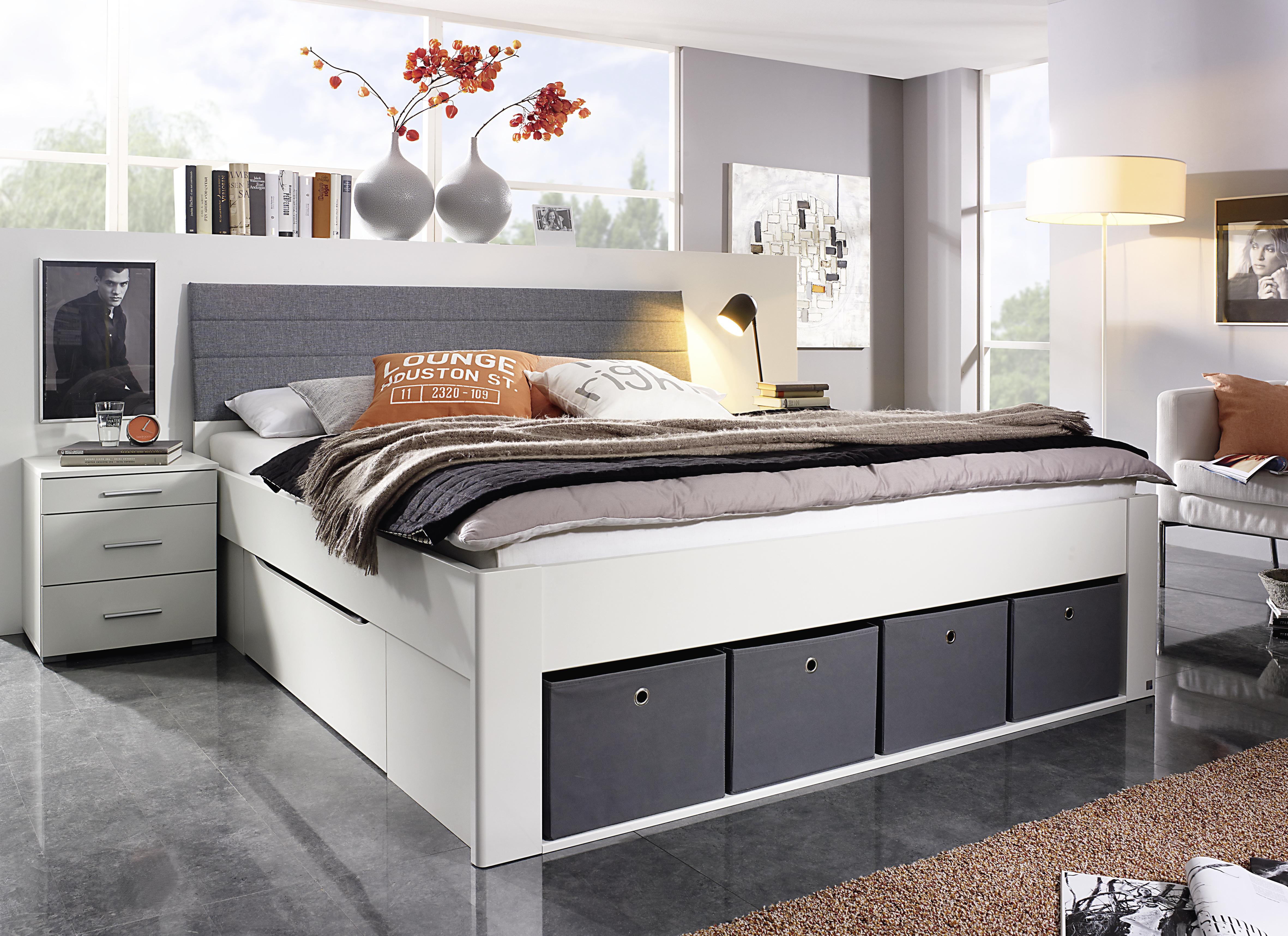 Bettanlage inkl. Nachttisch Scala 0156.40+60Y7.40+6818 Orange-Z