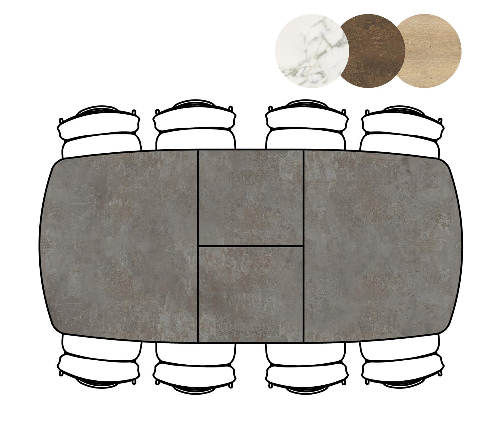 Ausziehtisch ovale Masura 45604ANT