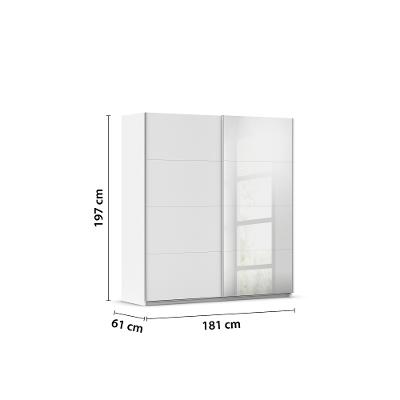 Schwebetürenschrank, 2-trg., 1 SPT Subito A9554.2850          Orange-Z