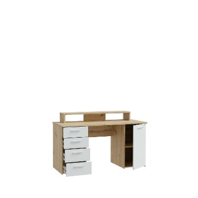 Schreibtisch, 1 T + 4 SBK Net 106 MT980-M823-U58