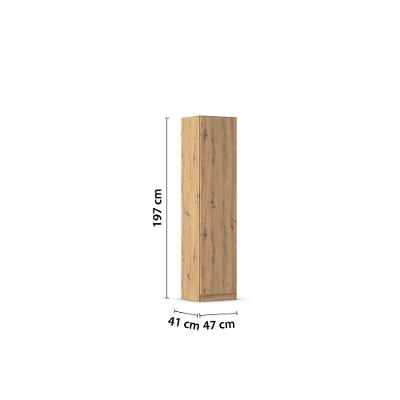 Drehtürenschrank 1-türig m. Schloss Allrounder AG382.36A0        Blue-Z