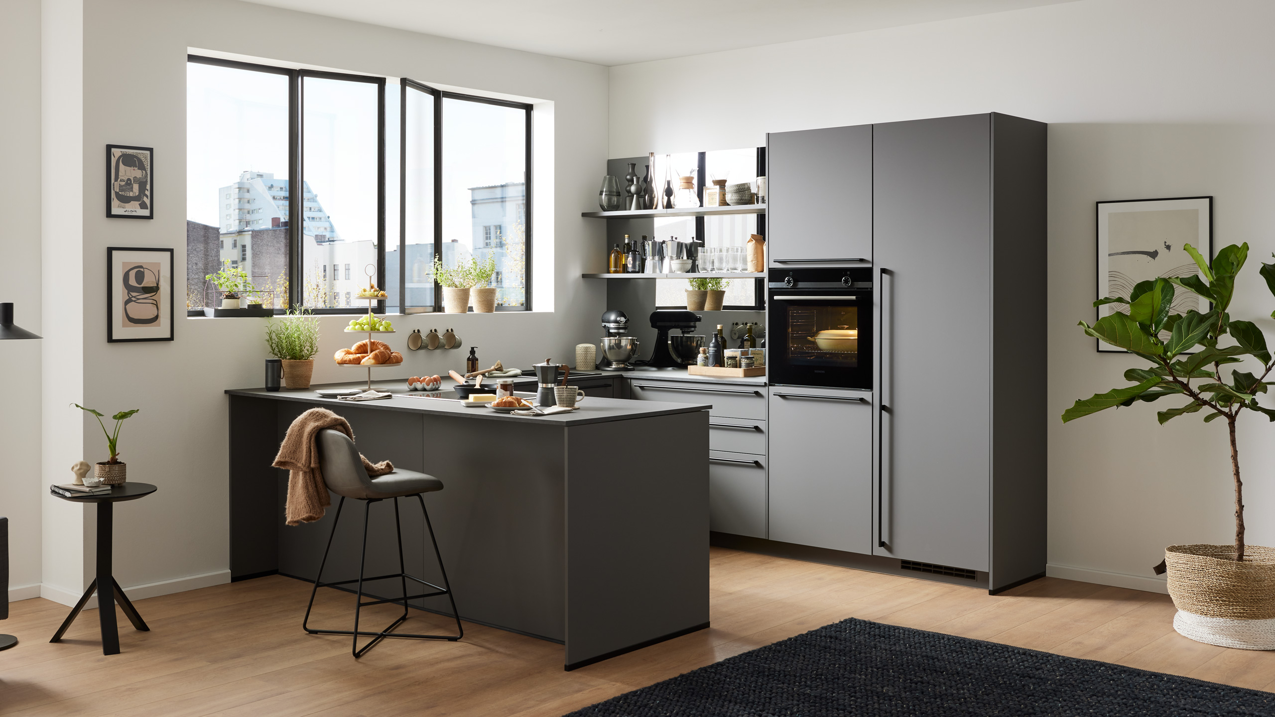 Moderne Familienküche "Senso" in U-Form von Culineo