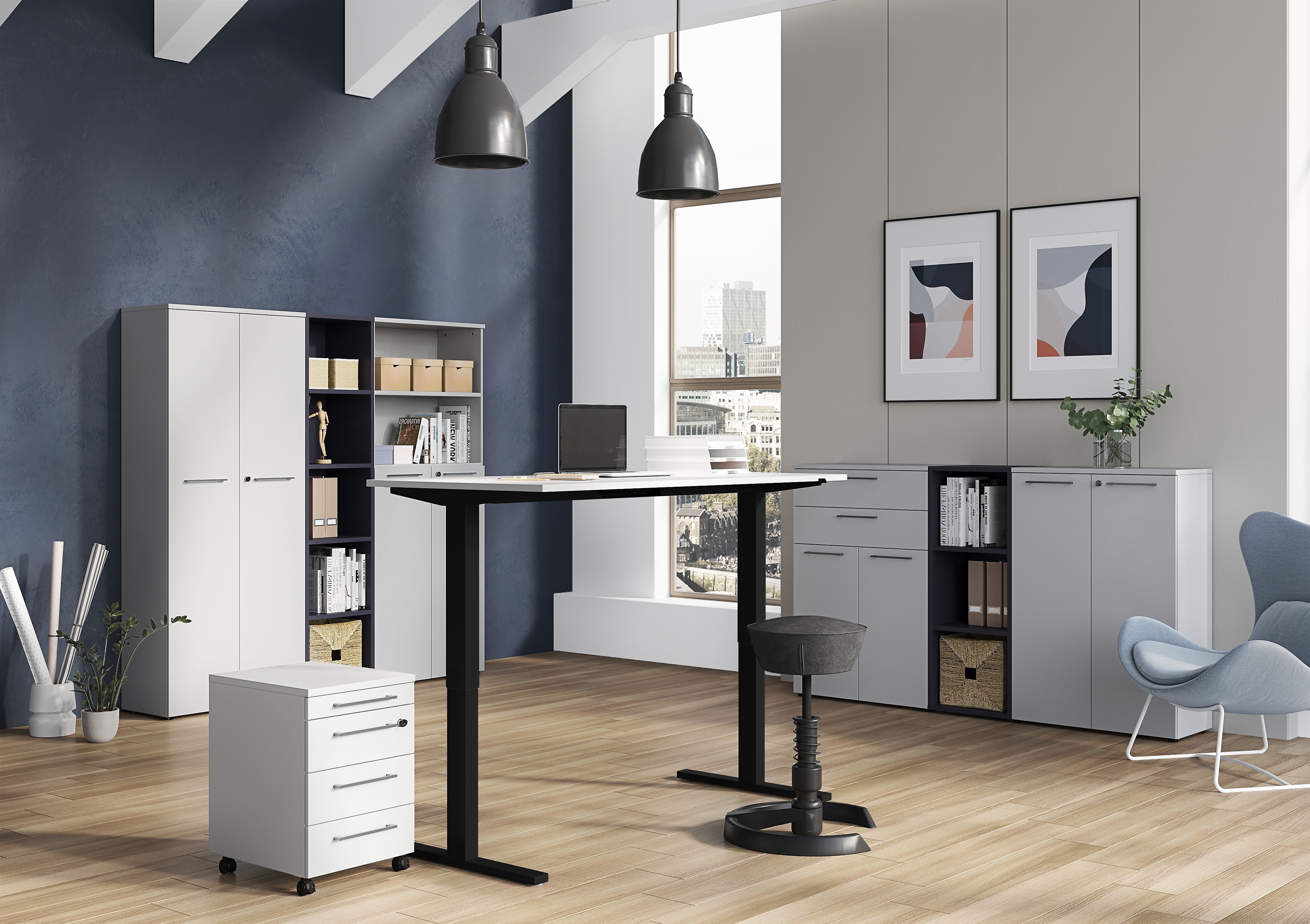 Aktenregal 3 Fächer GW-Lissabon/Mailand-Büro 4230-547