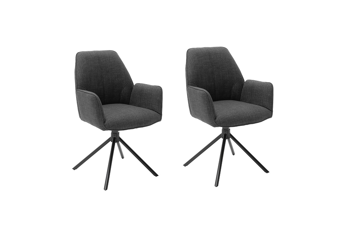 4 Fuß Stuhl mit Armlehnen 2er-Set Pemba 1001996