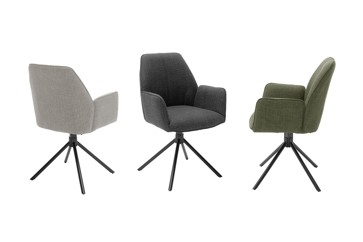 4 Fuß Stuhl mit Armlehnen 2er-Set Pemba 1001998