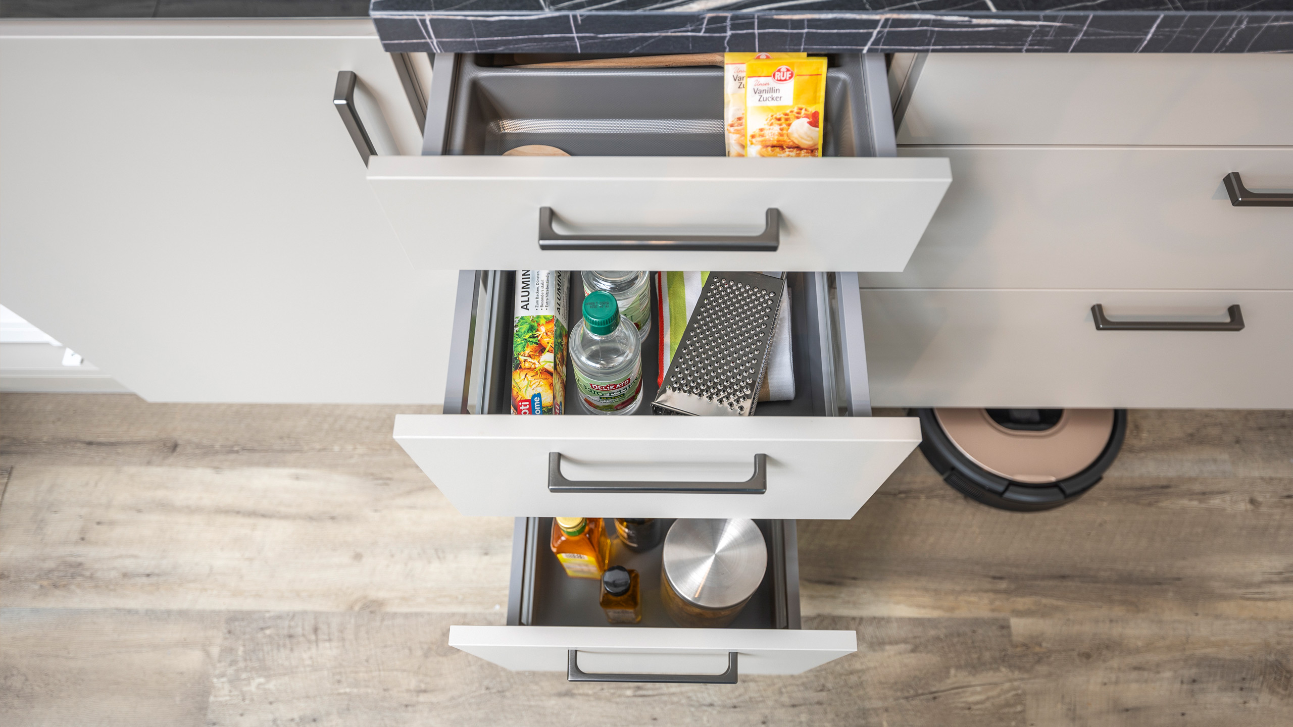 Trendige L-Küche "Matera" von Wert Küche 