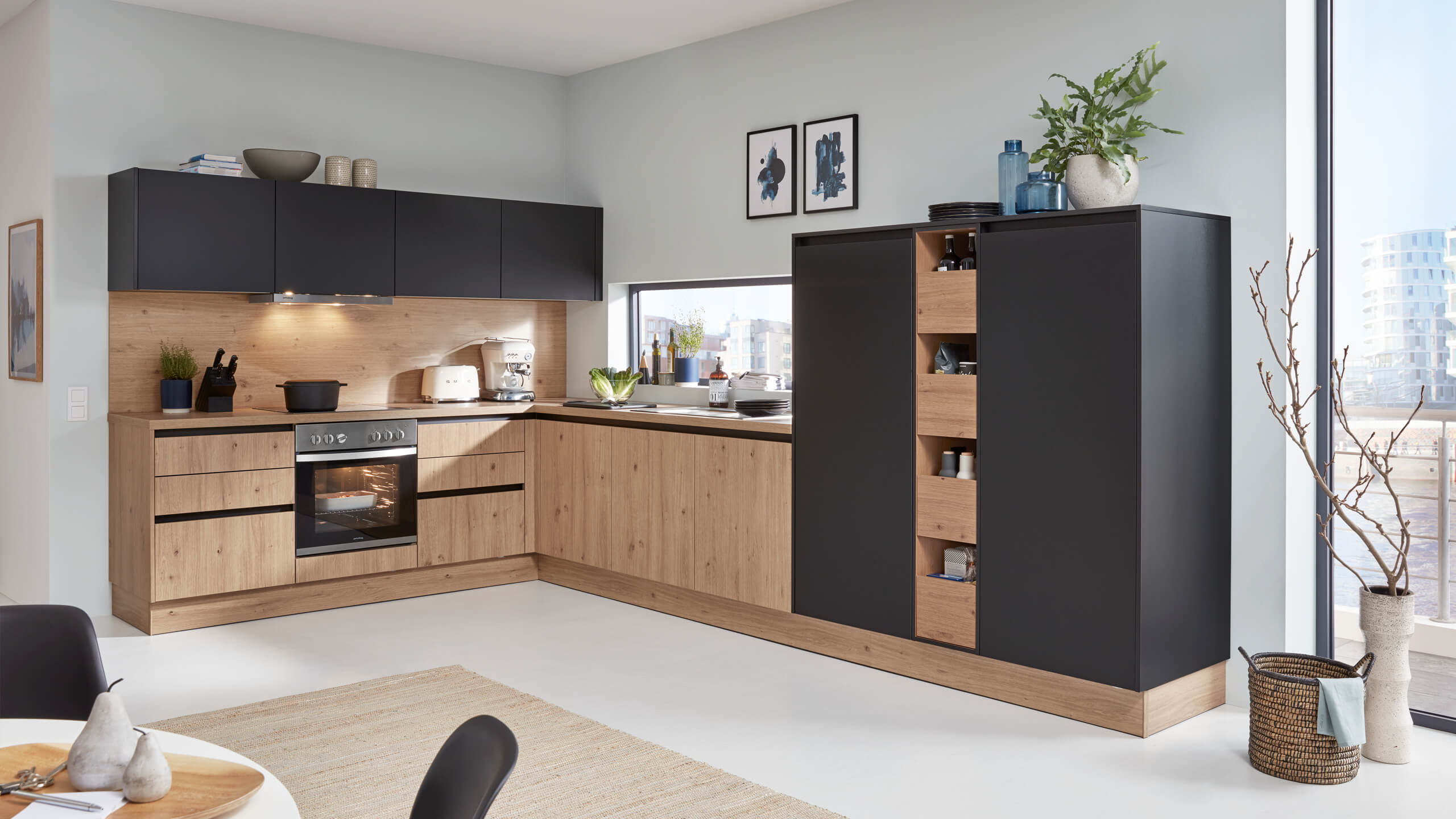 Moderne Familienküche "Barbara" in L-Form von Wert Küche