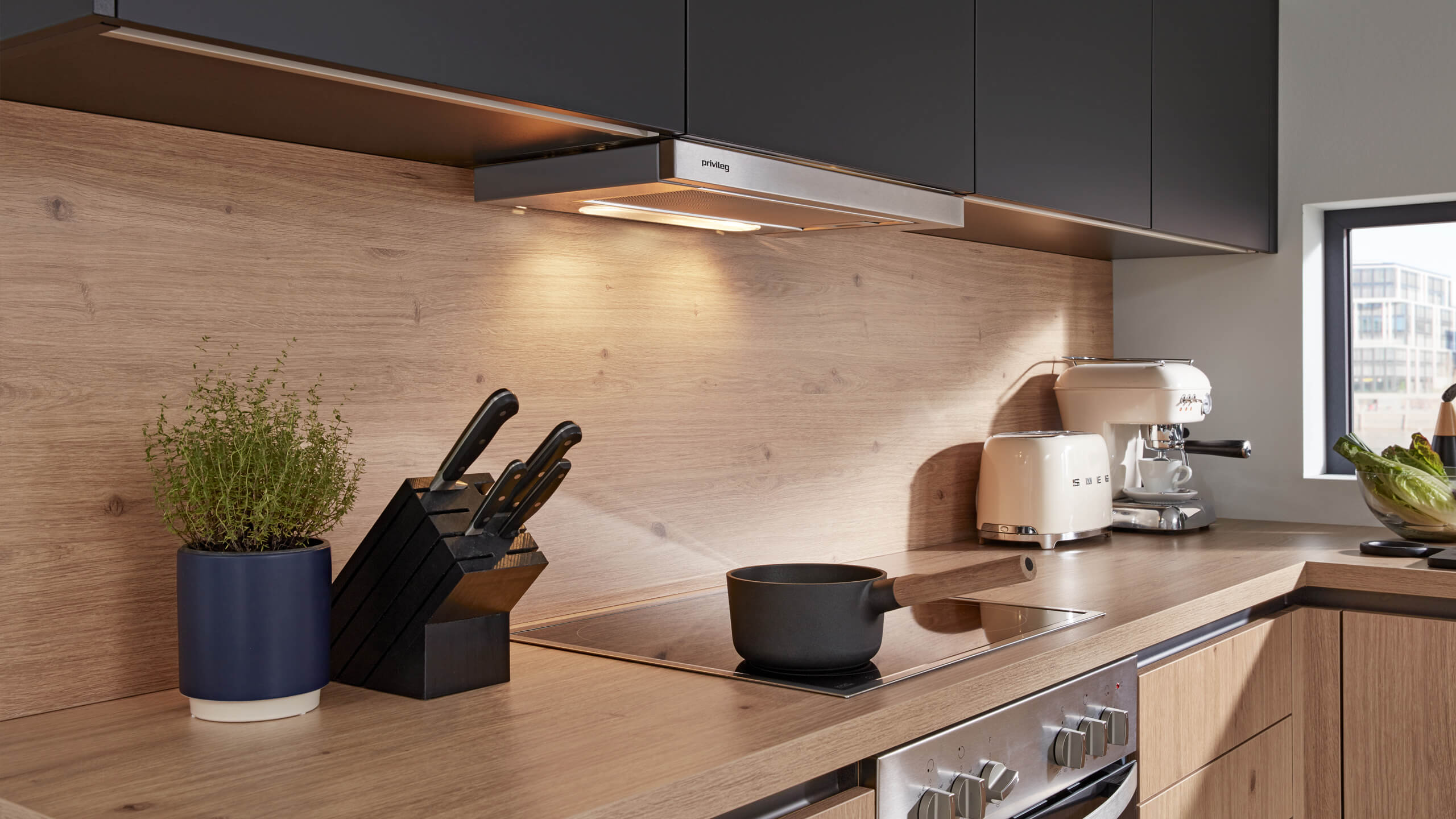 Moderne Familienküche "Barbara" in L-Form von Wert Küche