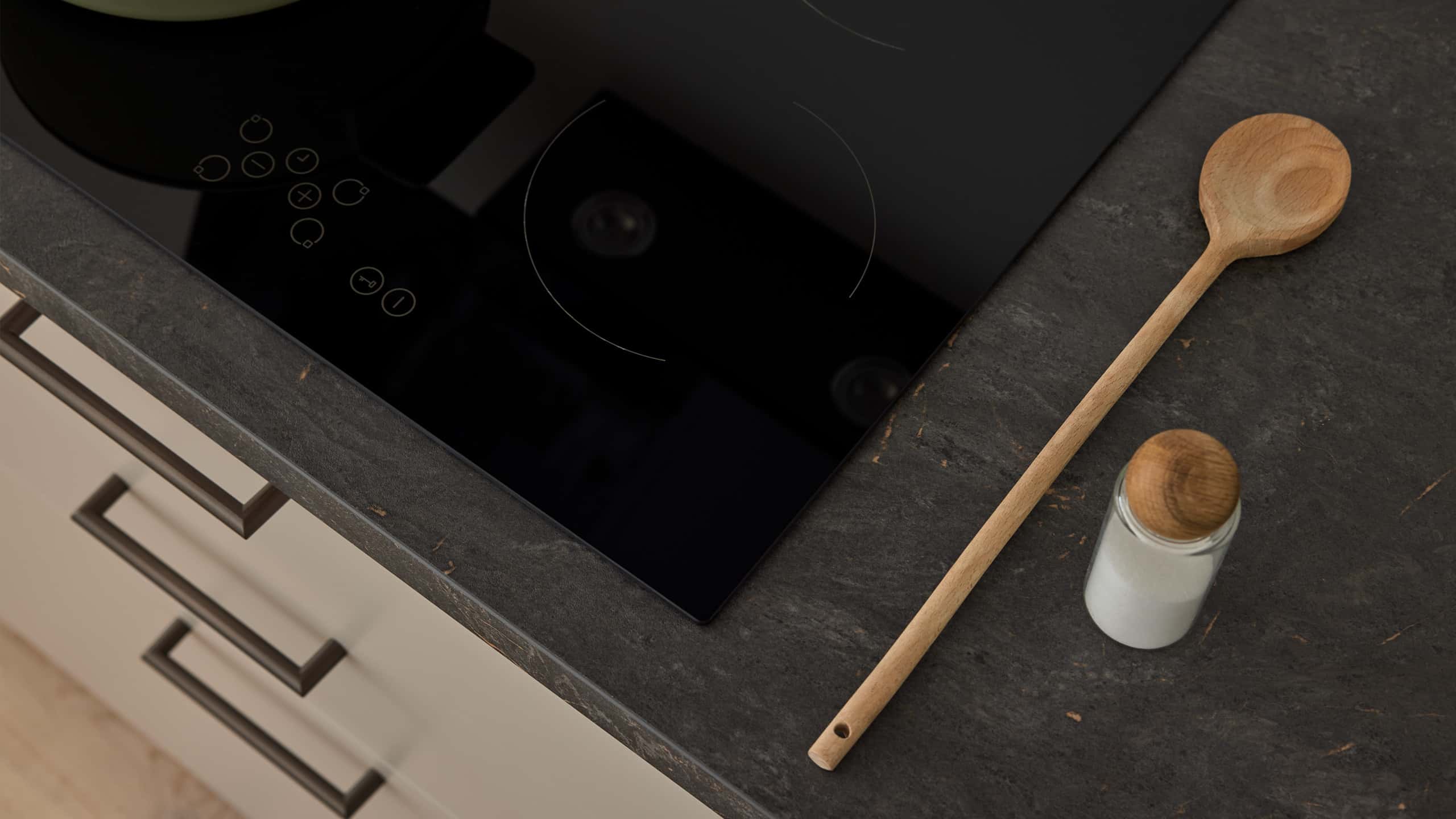 Moderne Familienküche "Laser" in L-Form von Culineo