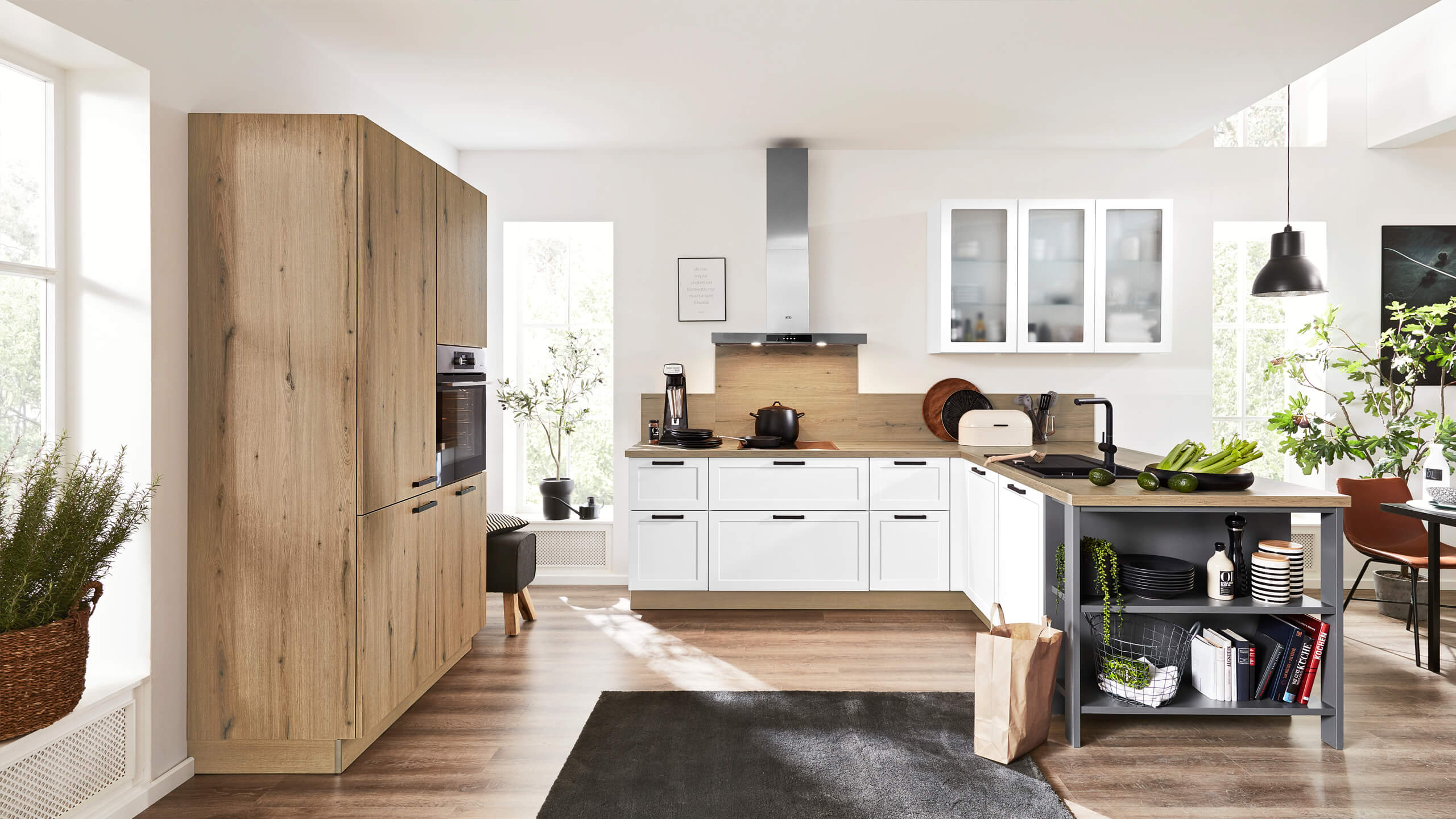 Moderne Landhausküche "Serie 3029" in L-Form von Interliving