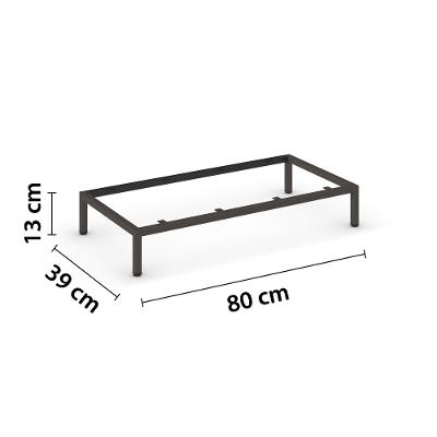 Fußgestell 80cm Flipp A792G.9FG1           Orange-Z