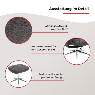 Relaxsessel mit Hocker 11496 Burnaby