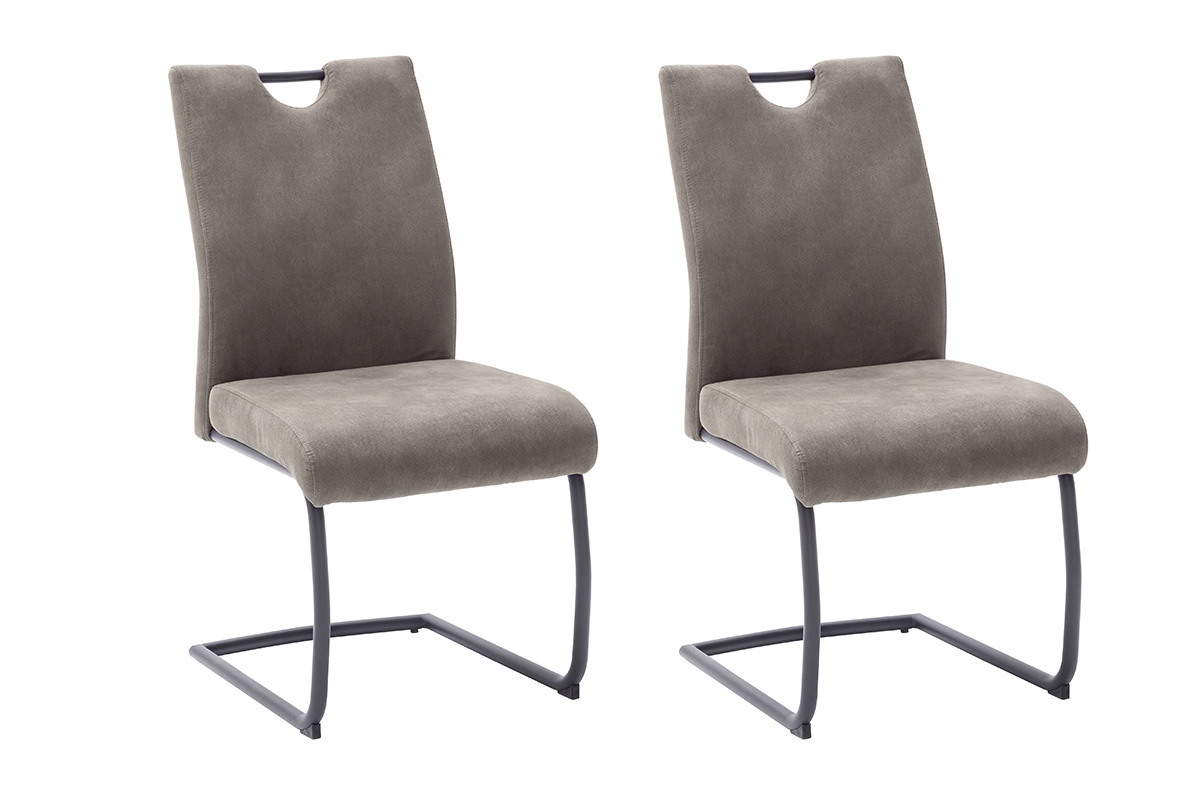 Schwingstuhl mit Griffloch 2er-Set Acroma 1008244