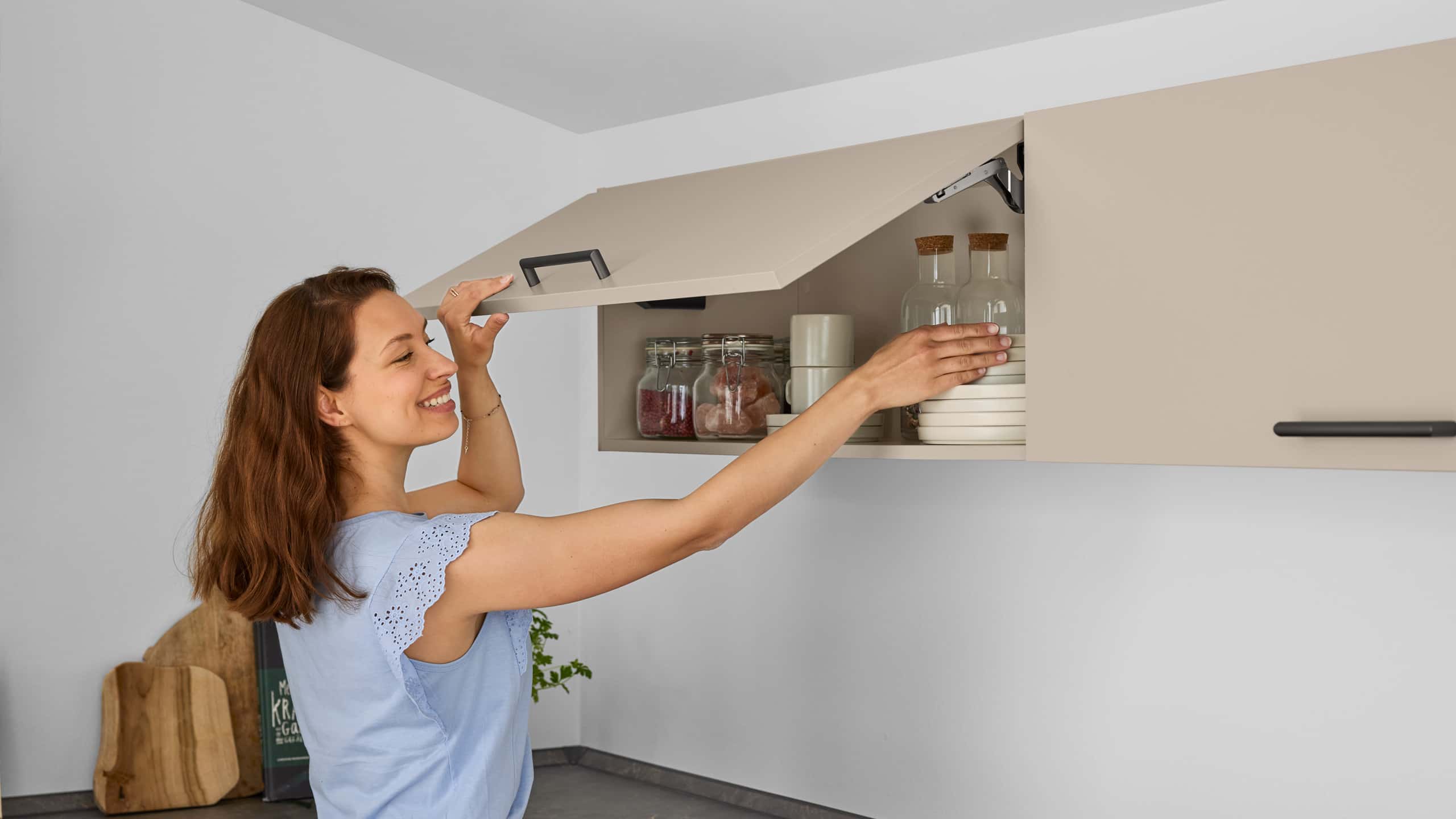 Moderne Familienküche "Laser" in L-Form von Culineo