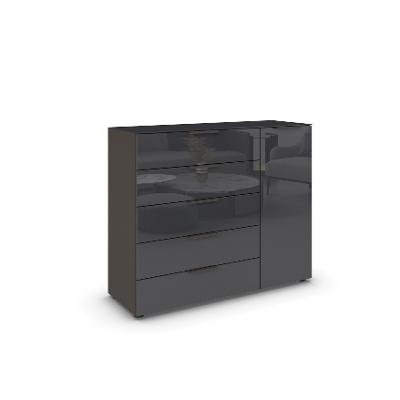 Kommode, 1 T Anschlag re, 5 SBK Flipp A796G.68Y8           Orange-Z