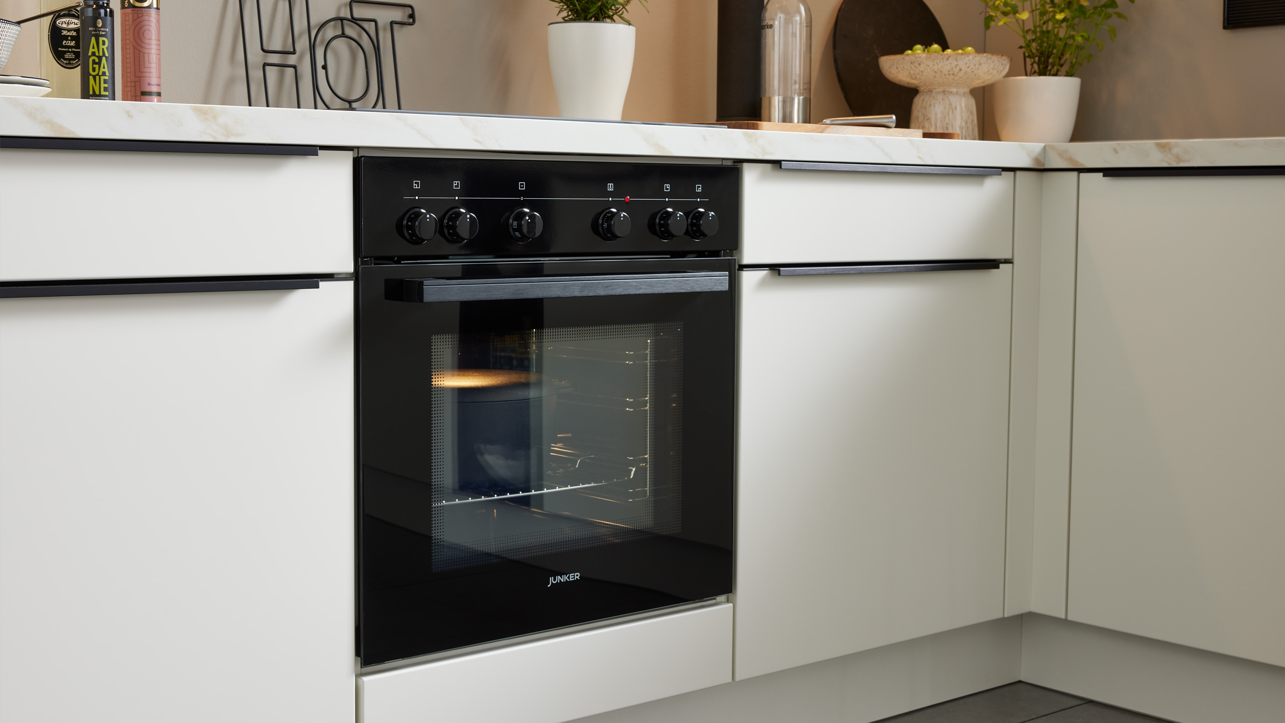 Moderne Familienküche "Softline" in L-Form von Culineo