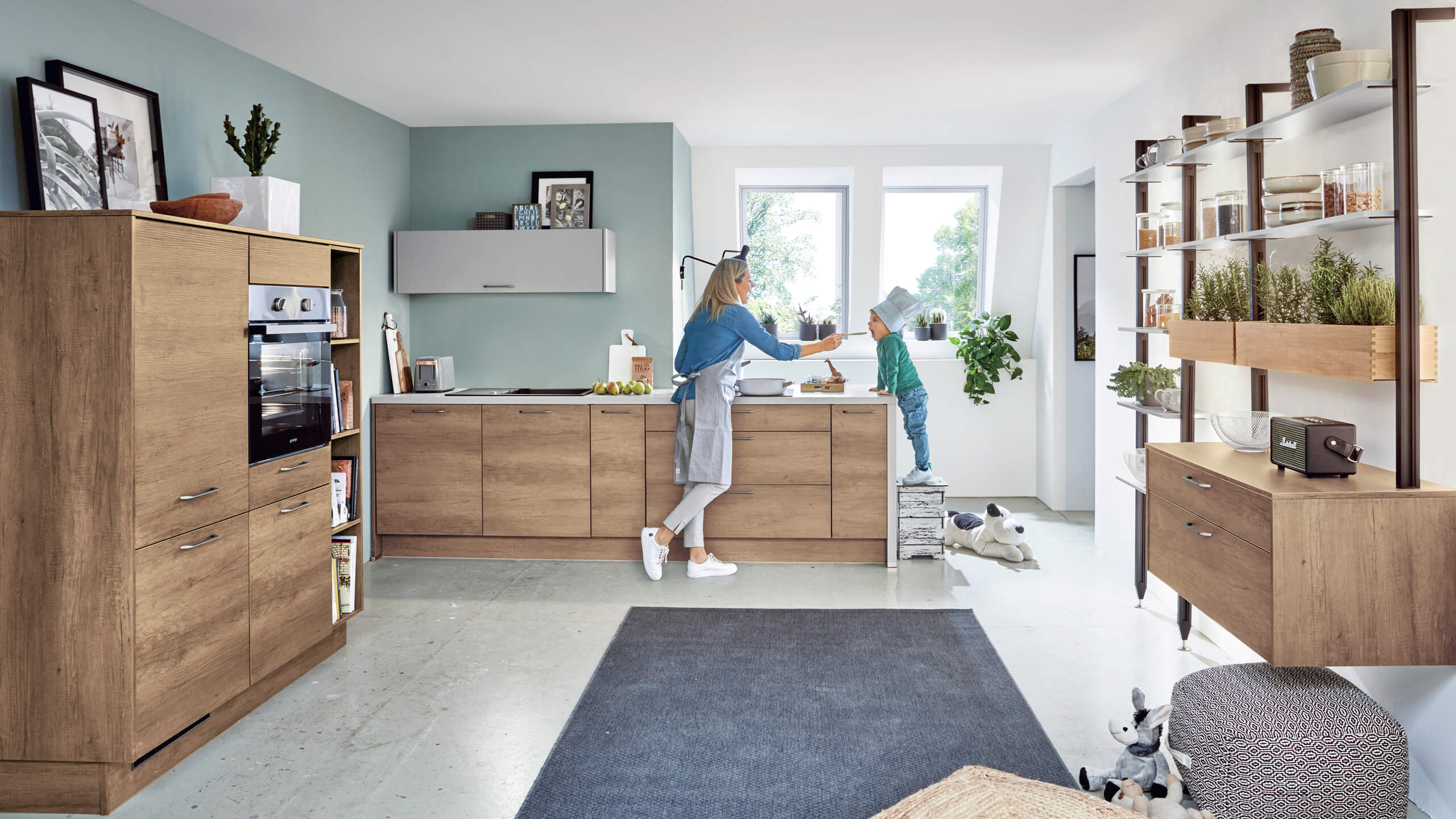 Moderne Familienküche "Structura" von Nobilia