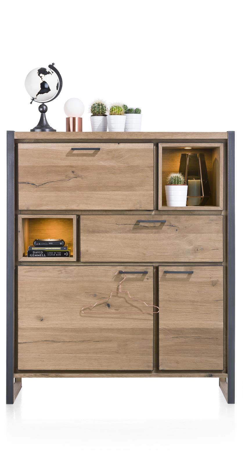 Highboard Metalo 36337-RWB