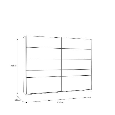 Schwebetürenschrank, 2-trg. Whenua WQNS12511-M748
