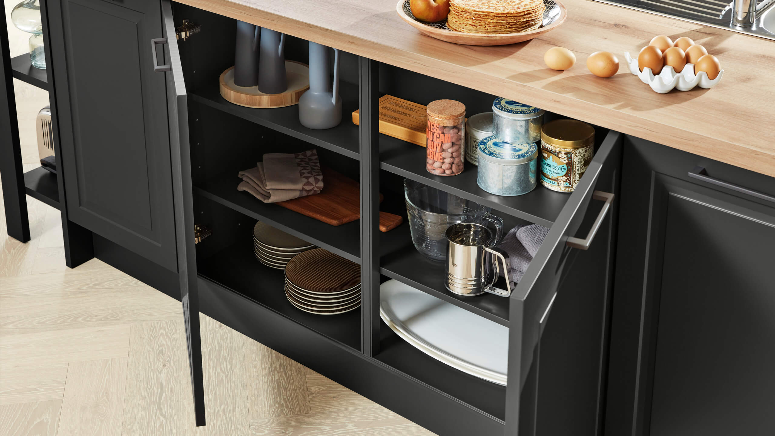 Landhausküche "Serie 3044" mit Insel von Interliving