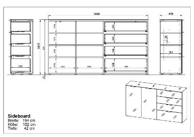 Sideboard Oakland 3698