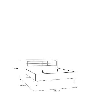 Bett Lf: ca. 180x200cm Whenua WQNL1182-M748