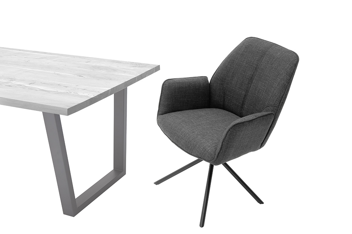 4 Fuß Stuhl mit Armlehnen 2er-Set Pemba 1001996