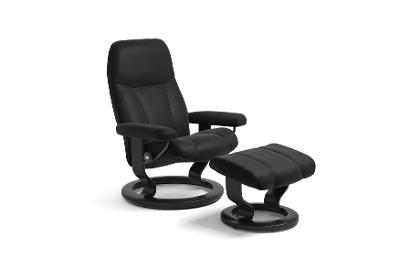 Classic Sessel (M) + Hocker Stressless Consul 1005015