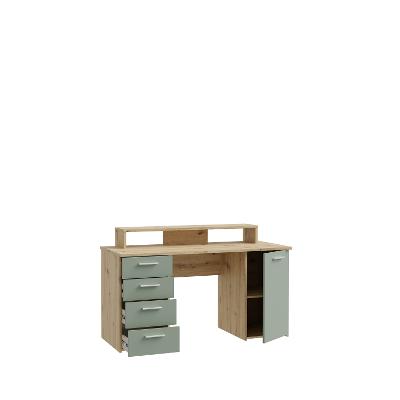 Schreibtisch, 1 T + 4 SBK Net 106 MT980-M888-U59
