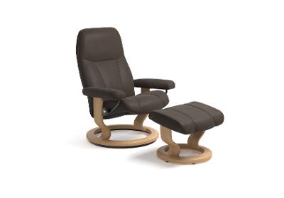 Classic Sessel (M) + Hocker Stressless Consul 1005015