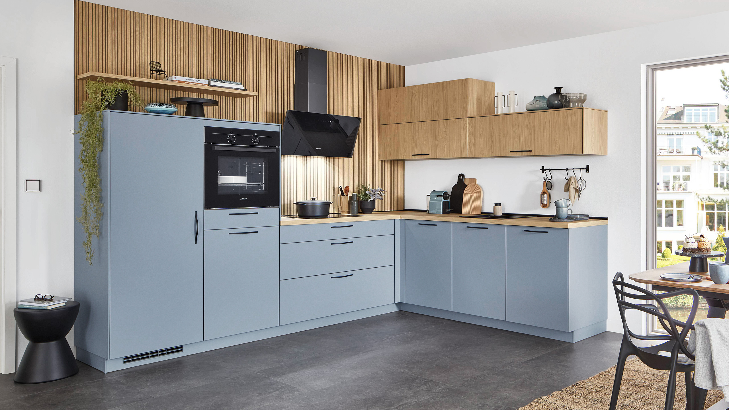 Trendküche "Senso" in L-Form von Nobilia