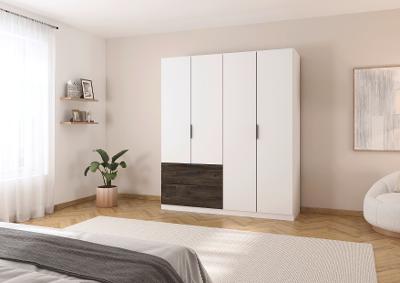 Drehtürenschrank 4-türig, 3 SBK Koda AG927.09L2            Orange-Z