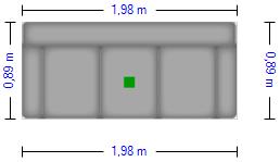 Sofa 3-sitzig OS-PP1113