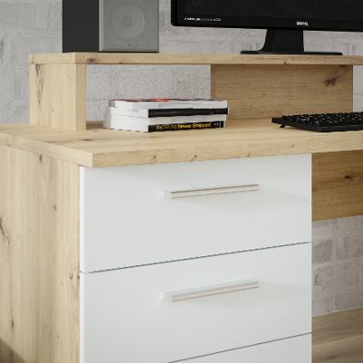 Schreibtisch, 1 T + 4 SBK Net 106 MT980-M823-U58