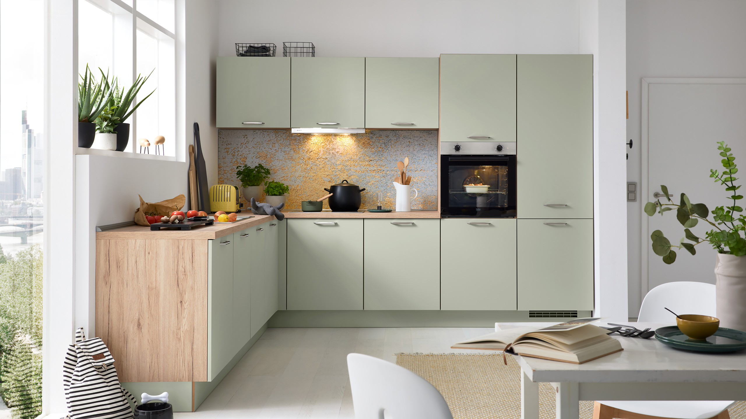 Trendküche "Senso" in L-Form von Culineo