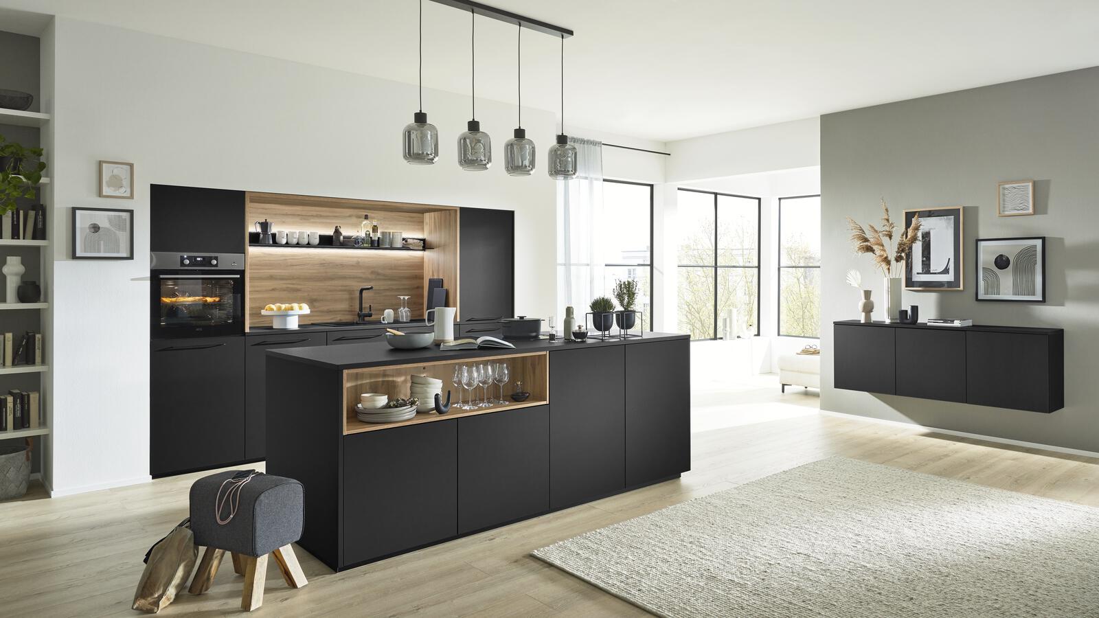 Designküche "Serie 3055" mit Insel von Interliving