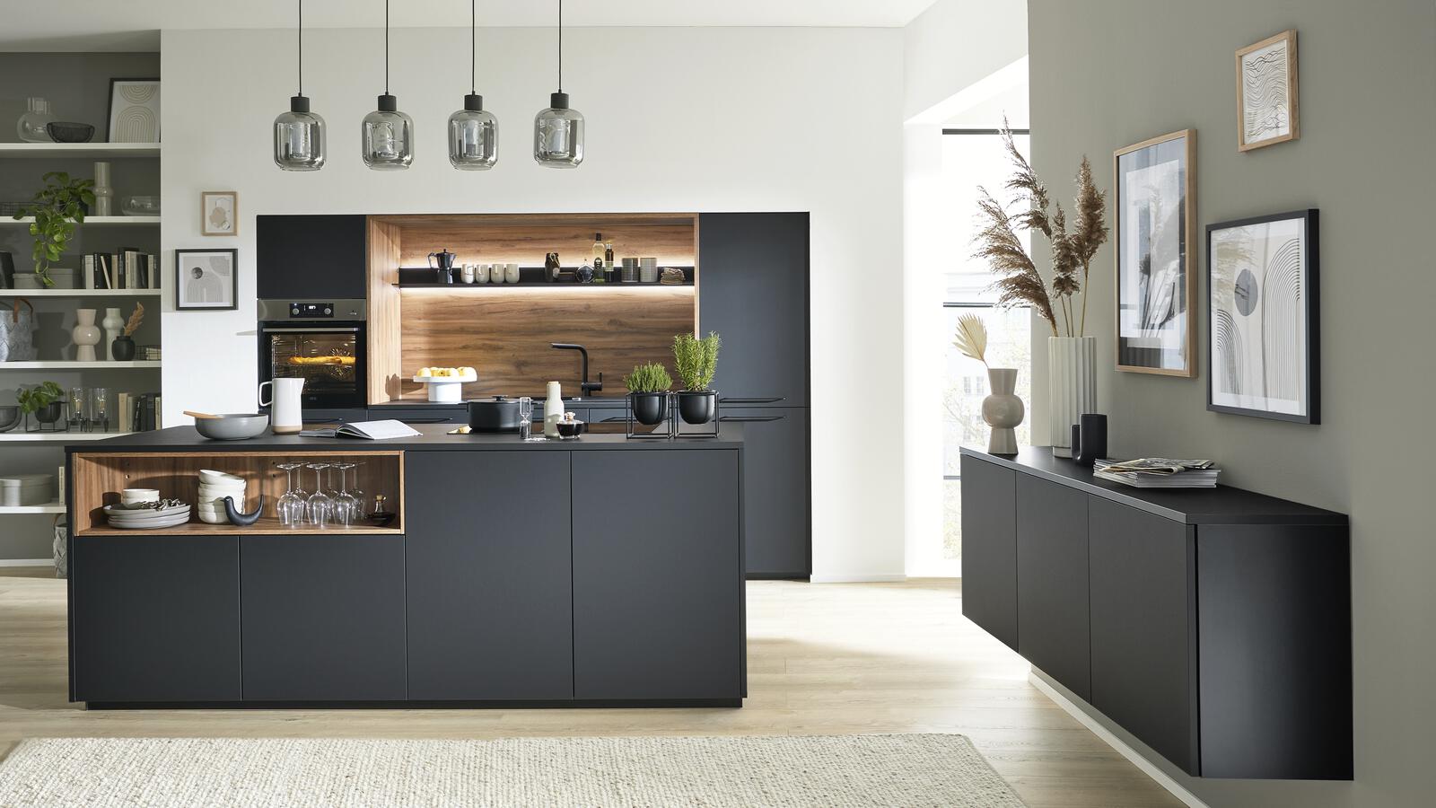 Designküche "Serie 3055" mit Insel von Interliving
