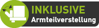 Inklusive Armteilverstellung